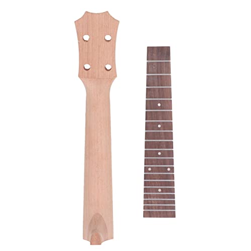 Musical Instrument Accessories,Quality Ukulele Fretboard Neck Set, Okoume Wood, Rosewood with Durable Neck Set for Ukulele Repair (23in)