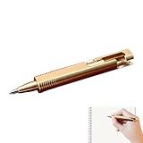 Mini design créatif : ce stylo à bille en laiton ne mesure que 6,3 cm de long, ce qui le rend pratique à transporter partout. Vous pouvez facilement le dans votre sac à main, votre poche ou votre sac à dos. Que vous ayez besoin de noter une note, de signer un document ou d'écrire une lettre, ce stylo est prêt à vous aider à tout moment.