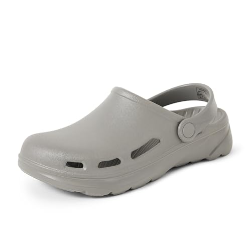 Amazon Essentials Unisex Adults Lightweight EVA Garden Clogs for Men and Women Grey 7 Women/5 Men