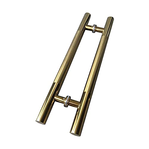 Poignée coulissante double face robuste en acier inoxydable pour porte de grange