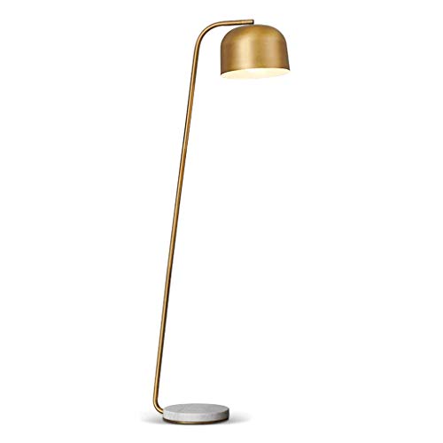 Lampadaire de table de chevet simple en laiton pour grand salon de style