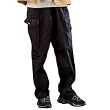 [ニッセン] メンズ ロングパンツ 綿１００％カバン要らずカーゴパンツ 黒 8L