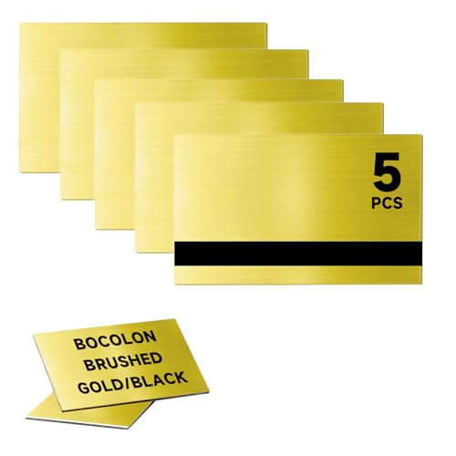Bocolon 5 PCS Laser Engraving Double Color ABS Plastic Sheet