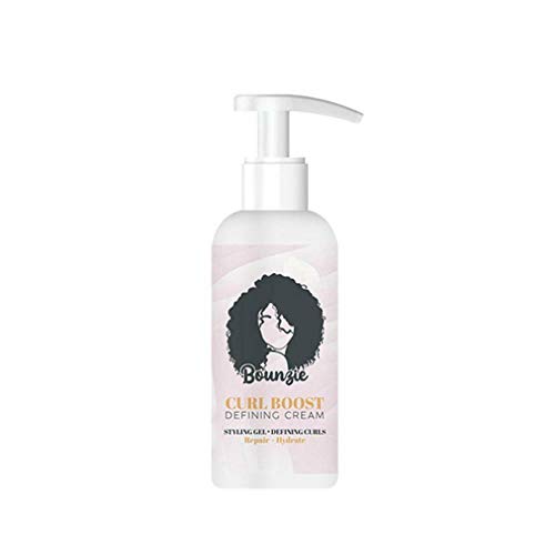 GIADEH Bounzie Curl Boost Defining Cream Hair Repairing Bounce Gel Curling Lotion Moisturizing Curl Conditioner for All Hair Types (Elastin)