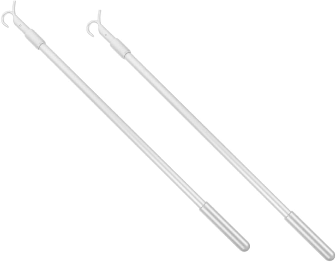 8pcs Adjustable Drapery Pull Rods for Blinds and Curtains Telescopic Blind Openers Easy to Install Versatile for Home Use Living Room Bedroom Kitchen