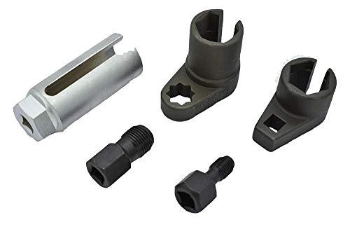 JINDITAI 5PC 3/8 Dr 22mm Oxygen Sensor Remove Socket Set Kit Thread Chasers Spark Plug Chasers