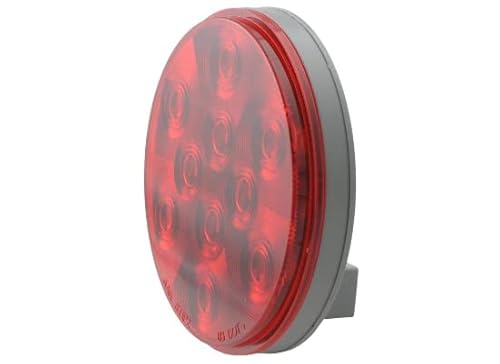 Optronics 4 Pack 4" Round Red Led 10 Diode Stop Turn Tail Light Pl-3 Connection Stl43Rb #TOP3