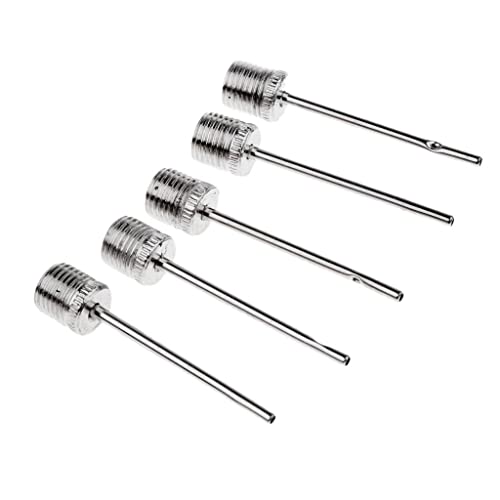 Tongina 5pcs Bola De Futebol De Basquete Inflando Bomba Pin Adaptador De Válvula De Agulha
