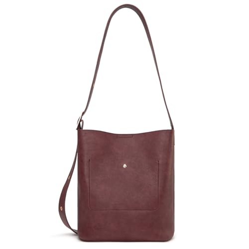 Image of Montana West Medium Hobo Bags for Women with Coin Purse, Soft PU Leather Bucket Shoulder Ladies Handbag with Adjustable Strap