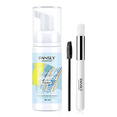 ZEBROAU Nettoyant pour Extensions de Cils | Shampooing moussant pour Les Cils - Nettoyant moussant pour paupières pour Cils naturels et démaquillant Cover