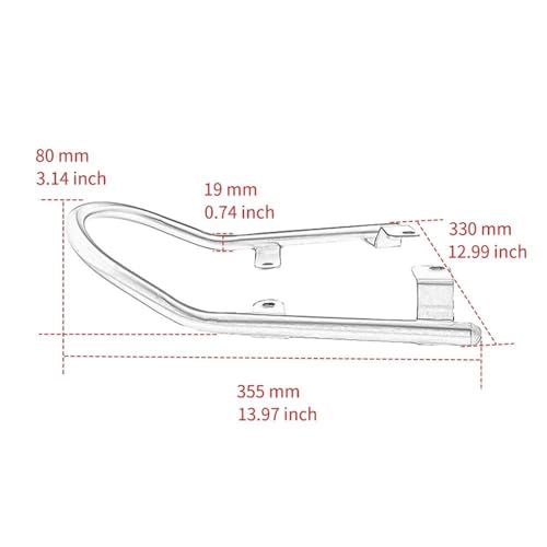 Support bagages XSR700 pour ne plus abîmer votre garde-boue arrière solo - 2