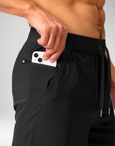 Image of Soothfeel Men's Running Shorts with Zipper Pockets 9 inch / 7 inch / 5 inch Quick Dry Eight Basketball Gym Workout Athletic Shorts