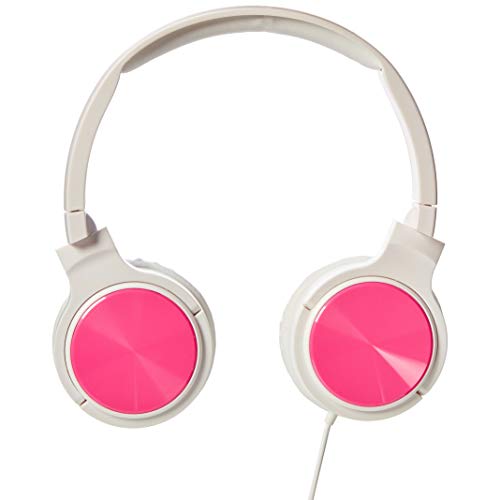 Image of amazon basics Lightweight On-Ear Headphones - Pink