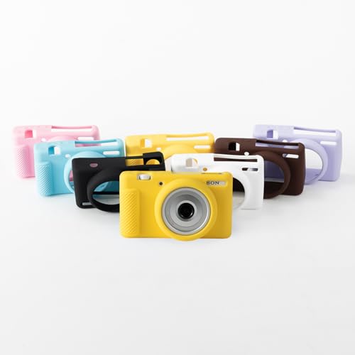 Funda para cámara Sony ZV-1F/ZV-1 II/ZV-1M2 silicona suave amarilla miniatura 7