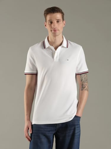 Image of Tommy Hilfiger Men Polo Cotton Regular Fit Shirt