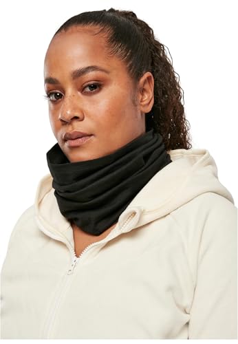 Build your Brand Black Organic Cotton Tubescarf, schlauchschal aus bio-baumwolle erhätlich in schwarz, einheitsgröße