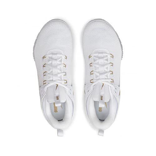 Nike Women's Zoom Hyperace 2 Volleyball Shoe, White/Metallic Gold, 9 Us #TOP3