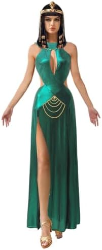 ROYAL SMEELA Women's Queen Cleopatra Costume Egypt Goddess Egyptian  Costumes Egyptian Green: Buy Online at Best Price in UAE - Amazon.ae