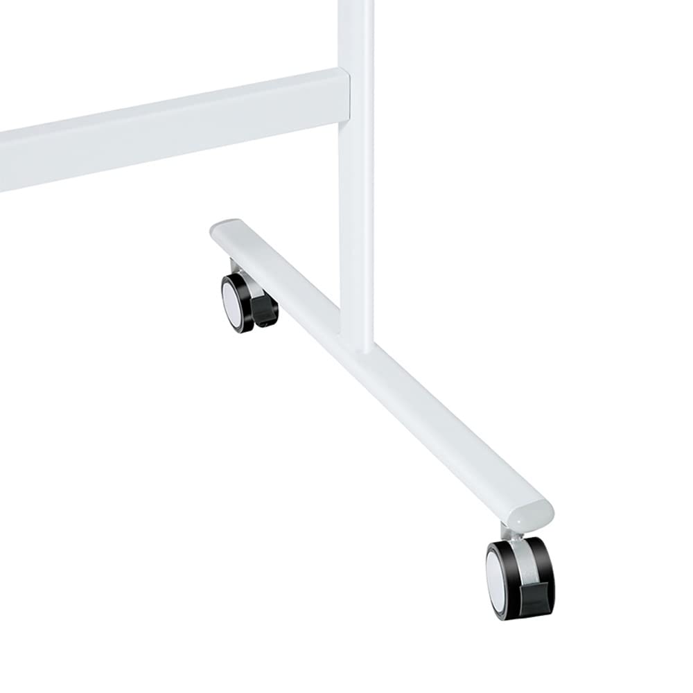 Vivol Lavagna bianca su rotelle, 100 x 150 cm, bianca – double face e magnetica, 3 diverse misure