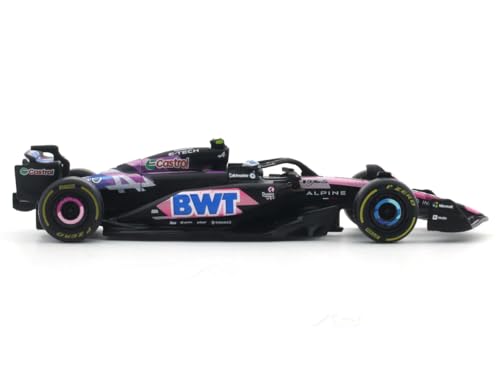 Image of Bburago 1:43 Scale Alpine F1 Team A524 F1 Diecast Model Car - Pierre Gasly 2024 Race Car Replica, Detailed Collectible Display Model for Fans & Collectors