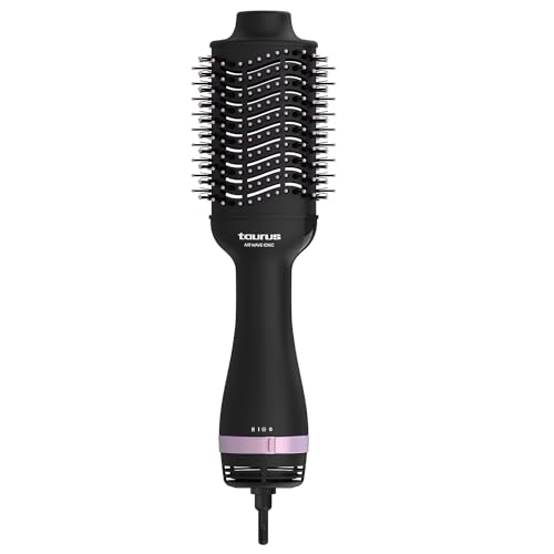 Taurus Air wave Ionic - Cepillo moldeador de aire, 1200W, iónico, recubrimiento cerámico, cerdas finas y gruesas, 3 velocidades y temperaturas, punta fría, máximo volumen, seca y peina a la vez