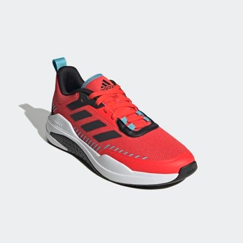 adidas Men's V Cross Trainer, Bright Red/Carbon/Preloved Blue, 10 | Image 4