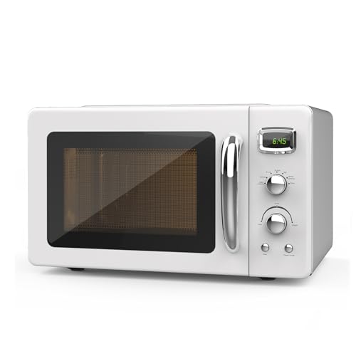 Retro Countertop Microwave Oven, SIMOE Compact Microwave