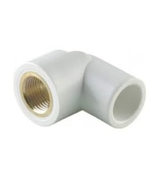 SHRI Hari KRIPA Enterprises | UPVC Brass Thread Elbow 1/2'' inches | Elbow 90 Degree Pipe Fitting (5 Piece)