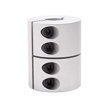 8mm to 16mm Rigid Clamp-On Coupling, Diameter 32mm Length 45mm Aluminium Motor Shaft Coupler Connector for 3D Printer CNC Machine Servo Motor