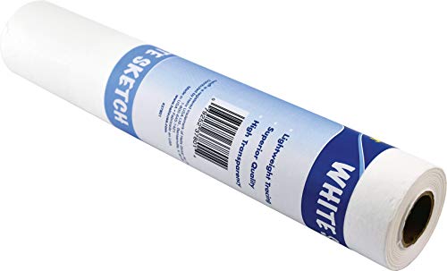 Helix Tracing & Sketching Paper Roll, White, High Transparency, 12 Inches X 50 Yards (37801) #TOP1