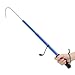 MOPFOL Telescopic Fishing Gaff – Lightweight Aluminum Alloy Pole with Non-Slip EVA Handle & Stainless Steel Hook for Saltwater Boat & Kayak Fishing(Blue)