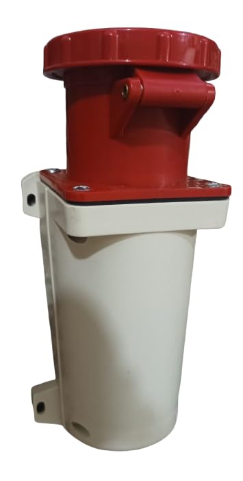 IP67 Waterproof 3P+N+E Mounted 5-Pin 220V-380V and 240V-415V Industrial Socket, 63A, with Rubber Sealing Ring for Indoor/Outdoor Use-image-2