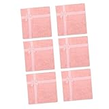 CLISPEED 6 piezas Caja para Pulseras Rígida Cuadrada Estilo Vintage Rosa de Almacenamiento para Joyas Relojes y Regalos Diseño Decorativo y Práctico