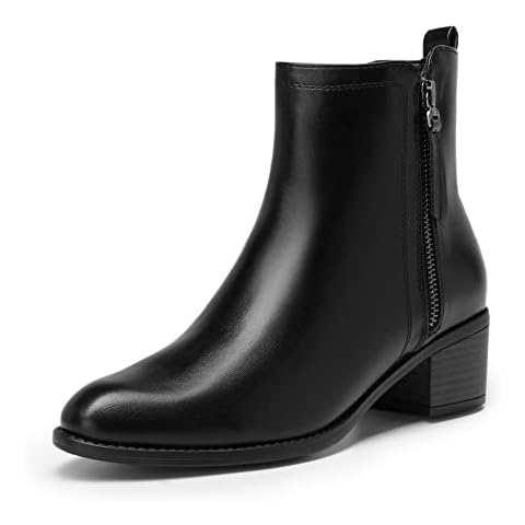 DREAM PAIRS Women's Ankle Boot Pointed Toe Suede Flat Classic Chelsea Boots SDAB2229W-E Black/PU Size 38 (EUR)/5 UK Cover