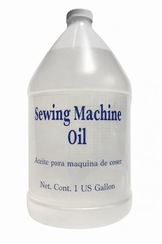 1-Gallon Clear Sewing Machine Oil Non-Staining Lubricant for Juki Singer Consew & Most Industrial Sewing Machines