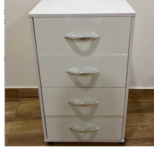 Gaveteiro Com Rodizios Organizador Escritorio Branco