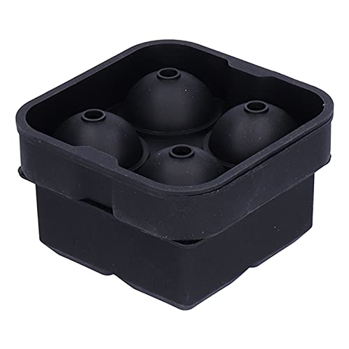 Molde de Hielo Silicona 2 Piezas 4 Rejillas Negro miniatura 7