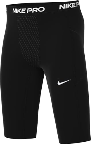 NIKE B NP DF Short 24 Pantalones Cortos, Negro, Blanco, 14-15 Años para Niños