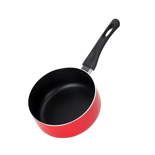 Royalford Aluminum Nonstick Sauce Pan Small Sauce Pot RF12731 Stay-cool Handle Multipurpose Handy Little Saucepan nduction Capable PFOA Free(18 cm)