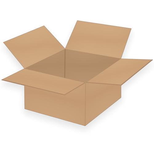Cajas de cartón plegables cuadradas (25 unidades, 580 x 580 x 400 mm, 2 ondulaciones)
