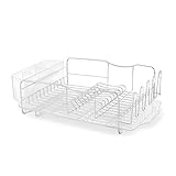 Polder Advantage 3-Piece Stainless Steel Dish Rack, Kitchen Organization and Storage, Dish Drying Rack for Kitchen Counter, 20.3
