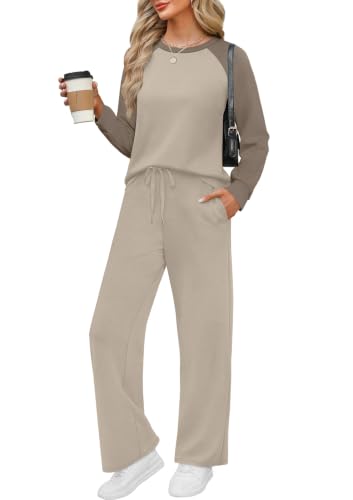 WIHOLL Lounge Sets for Women 2 Piece Fall Outfits 2026 Fashion S-2XL