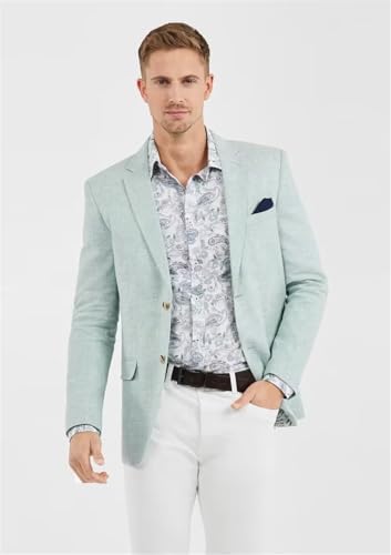 Mens Linen Blazer Lightweight 2 Button Casual Jacket for Men Summer Sport Coats & Blazers2