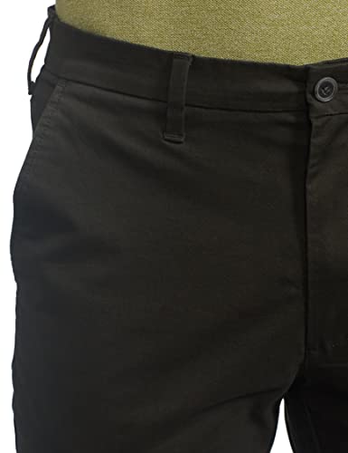 Image of Marks & Spencer Mens Solid Mid Rise Slim Fit Chinos