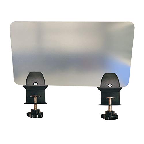 Kyien Bureauverdelers Klem--on Bureau Privacy Acrylpanelen 24 X 12 Inch Kantoor Bureauwanden Panelen en Klem Acryl Cubicle Bureauverdelers, Kantoorwanden