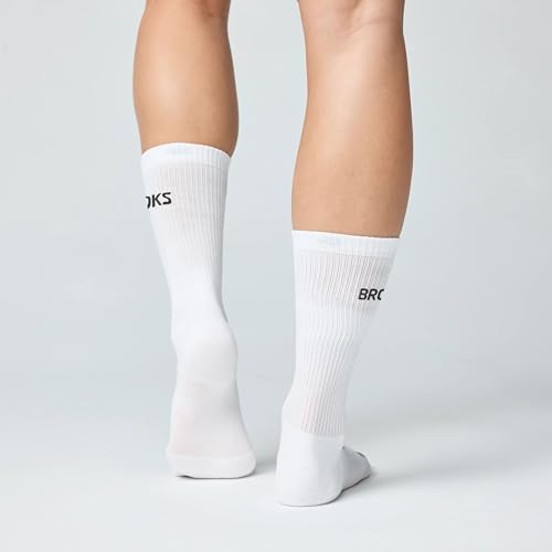Image of Brooks Run-In Crew Sock 3-Pack, Crew Length, Arch Support, Running Socks