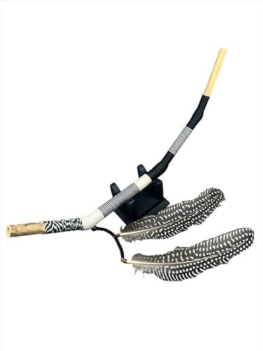 Dual Feathers Black & White Tepi