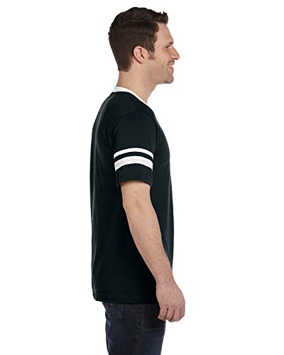 Augusta Sportswear Mens Sleeve Stripe Jersey, Black/White, Large Us #TOP3