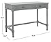 SAFAVIEH Home Collection Brina Distressed Grey 2-Drawer Computer Table Office Desk DSK5706B