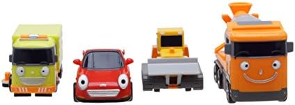 Tayo Little Bus Friends Special Mini 4 Pcs No.3 Toy Set (Ruby + Chris + Speed + Billy)